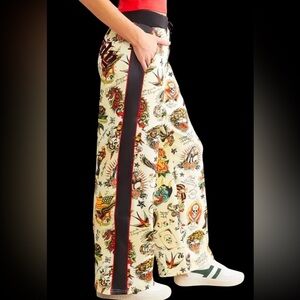 Ed HardyTattoo Print Pants, M